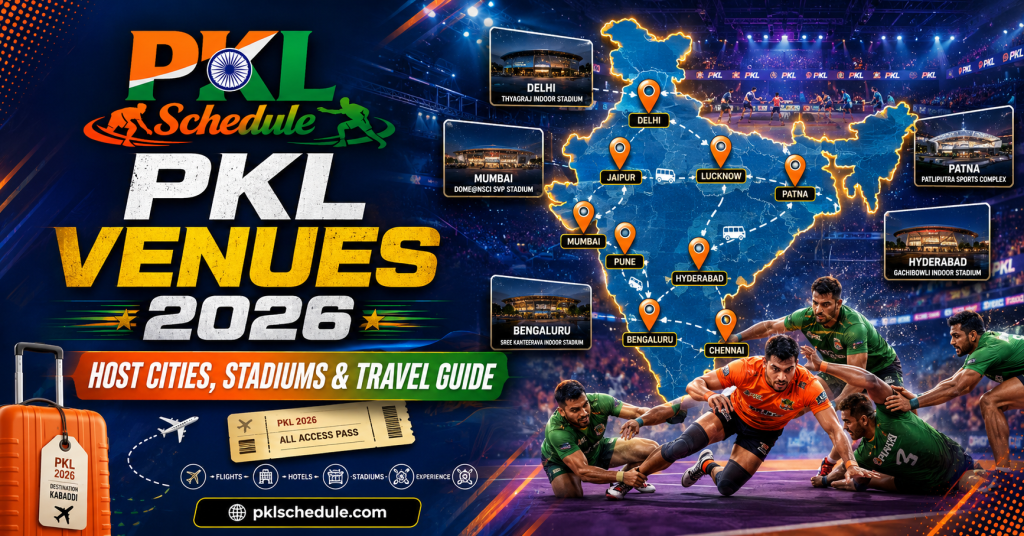 PKL Venues 2026 Host Cities, Stadiums and Travel Guide