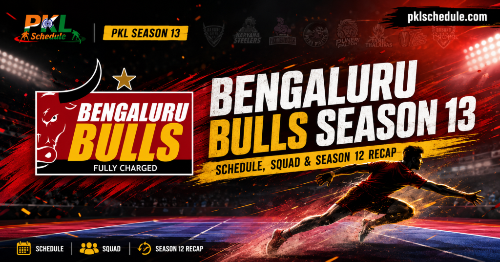 Bengaluru Bulls Season 13 Schedule, Squad & Season 12 Recap Bengaluru Bulls Season 13 Schedule, Squad & Season 12 Recap