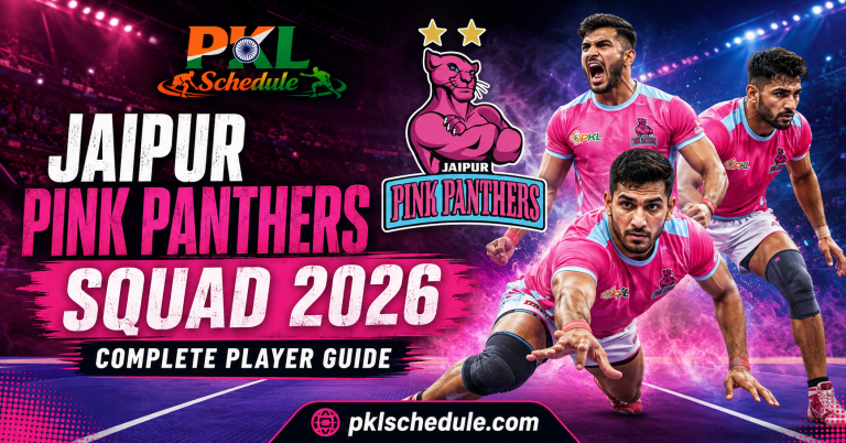 Jaipur Pink Panthers Squad 2026 Complete Player Guide