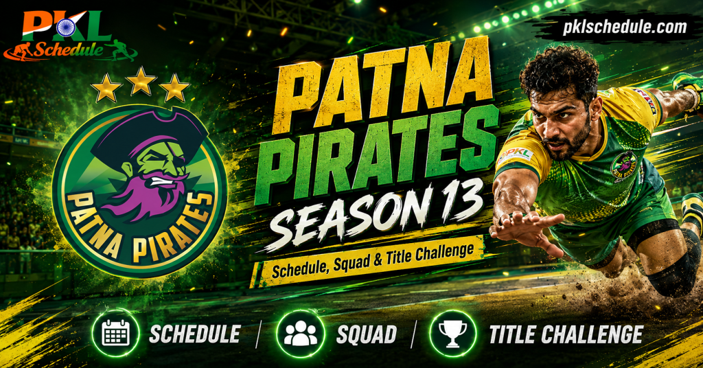 Patna Pirates Season 13: Schedule, Squad & Playoff Surge Patna Pirates Season 13: Schedule, Squad & Playoff Surge